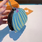 LOUIS VUITTON Grassland Yazuma Pumpkin Zero Wallet Pendant, Pumpkin Zero Wallet